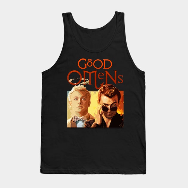 Good Omens Vintage Tank Top by olivia parizeau